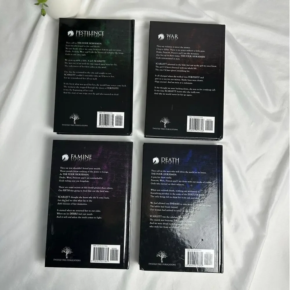 Sarah Bailey Four Horsemen Set Carnage Chaos Corrode Cataclysm Hardcover